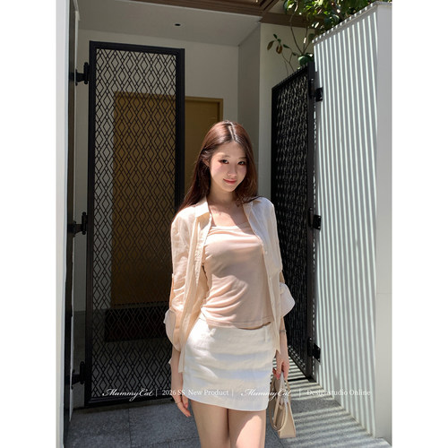 苎麻莱赛尔随性休闲防晒衬