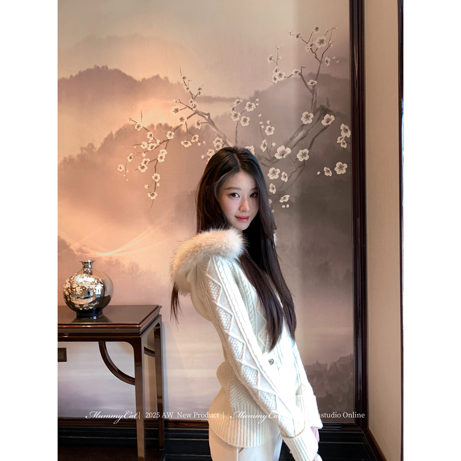 MummyCat下蛋喵 【圣诞派对】古早氛围羊毛连帽绞花针织毛衣外套,女装/女士精品,毛衣,淘宝优惠券,粉丝福利购,淘宝优惠卷