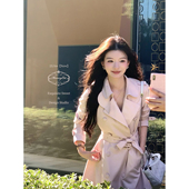 MummyCat下蛋喵 风衣外套 温柔知性春秋中长款 粉智主义 新品