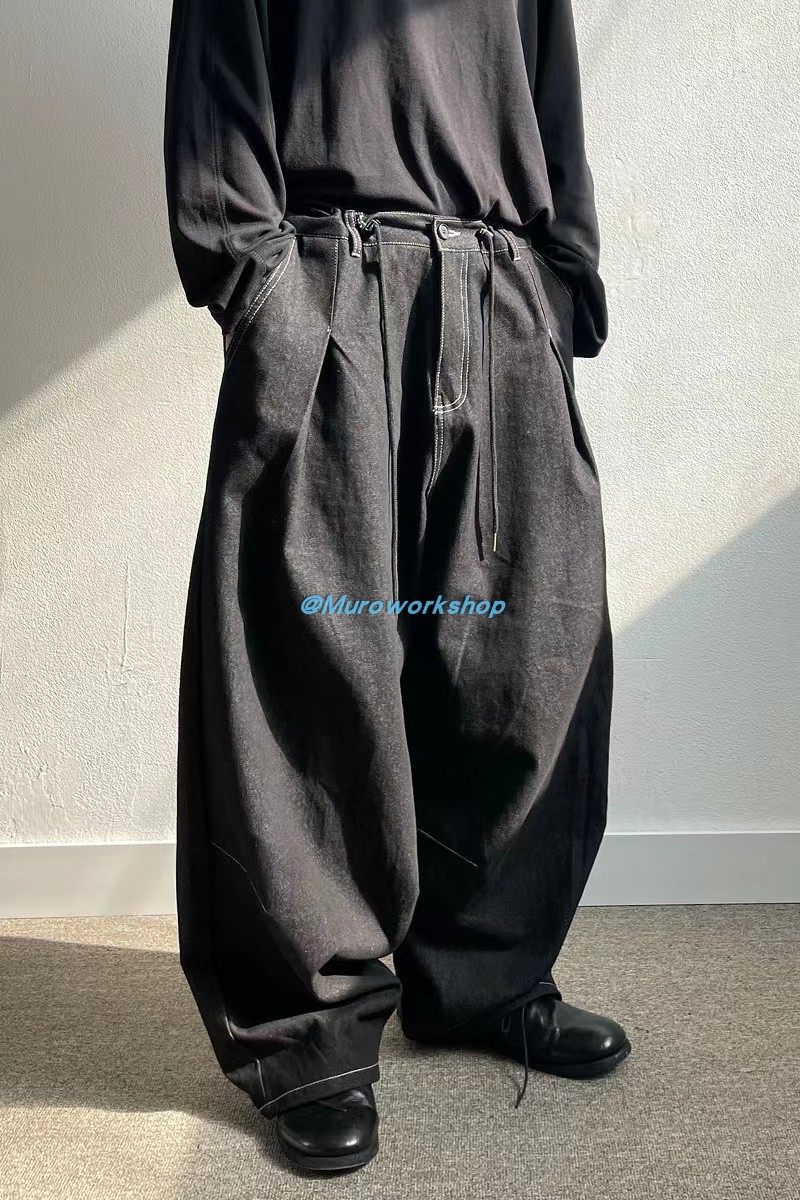 Muro A/W22 男女同款 小众日常 coto stoper日系原宿宽松牛仔裤