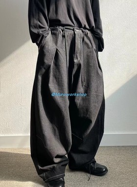 Muro A/W22 男女同款 小众日常 coto stoper日系原宿宽松牛仔裤