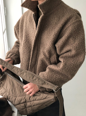 Muro A/W23 无性别独立设计casper wool lamaire简约羊毛夹克外套