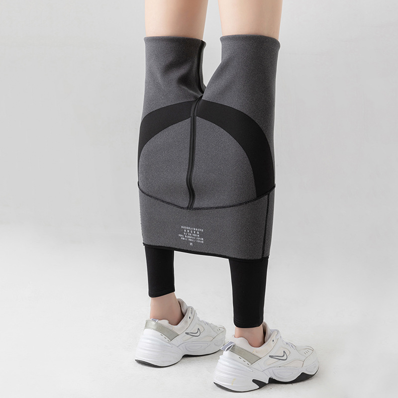 新品福利加绒加厚鲨鱼裤女打底底裤紧身收腹女外穿瑜伽芭比裤保暖