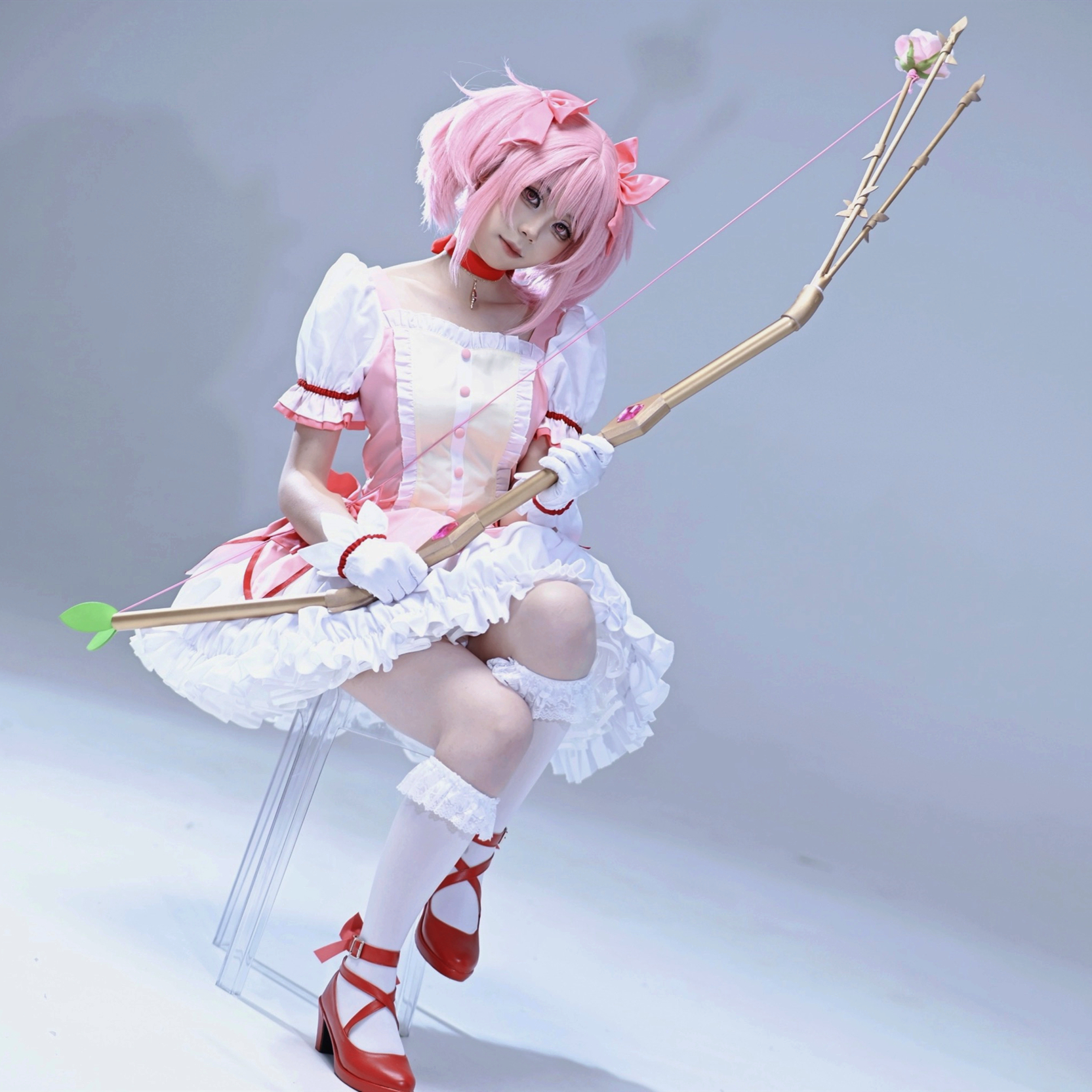 魔法少女小圆鹿目圆晓美焰cos弓