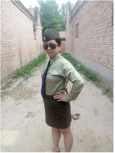 衬衣领带女男款民国军官表演服黄埔军校制服美式教官服饰国军衬衣