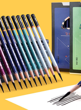 瑞萌特炭笔237素描速写美术生专用不断芯易削软中硬绘画专用rmt炭