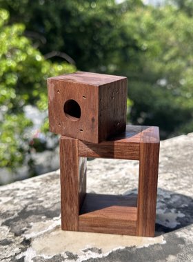 10克茶规 胡桃木手工纸包茶辅助工具