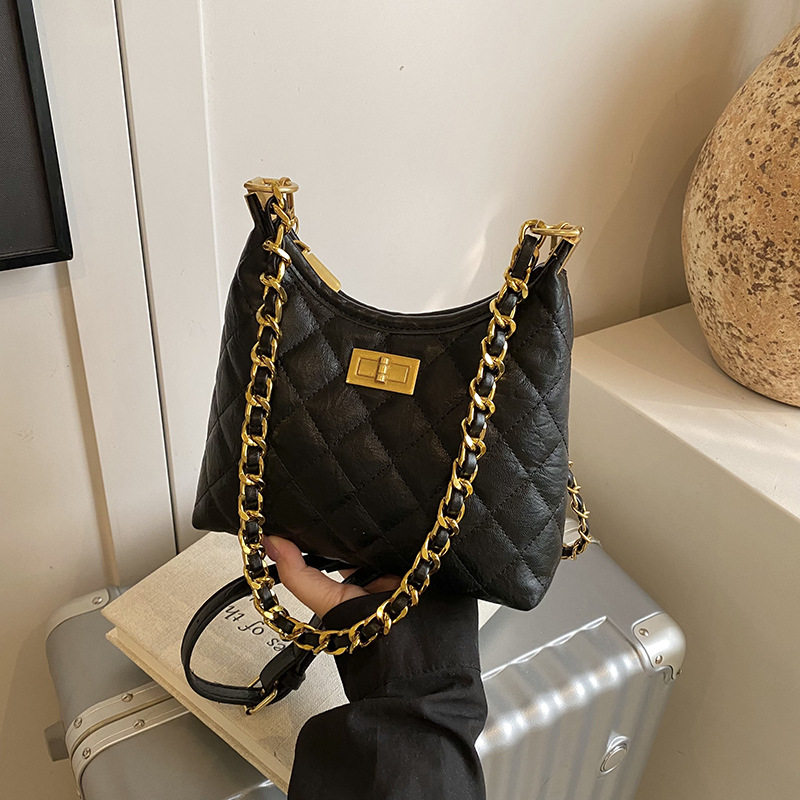 新款菱格百搭单肩包时尚小众设计链条斜挎包韩版气质通勤手提女包,箱包皮具/热销女包/男包,通用款女包,淘宝优惠券,粉丝福利购,淘宝优惠卷