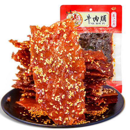 重庆黔江蓬江麻辣牛肉脯 四川特产肉脯零食小吃 手撕牛肉干250g袋