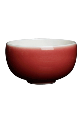 台湾蔡晓芳主人杯 单色釉 桃红圆口杯 晓芳窑颜色釉 品杯功夫茶杯