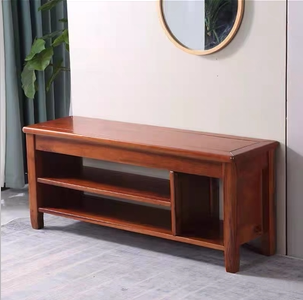 纯实木香现代简约换鞋凳家具