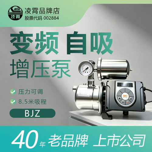 凌霄变频不锈钢自吸泵恒压调压