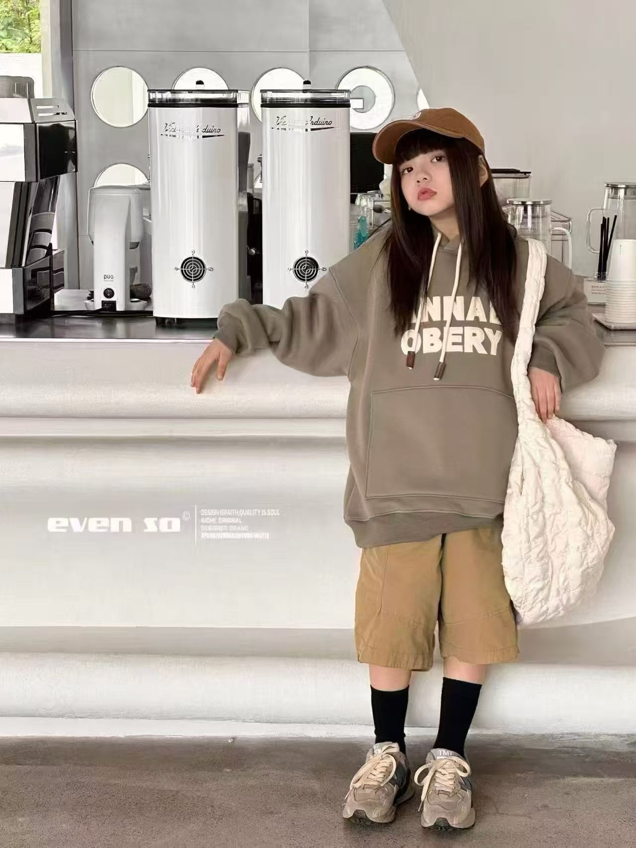 波拉韩国童装2025冬季字母儿童加绒连帽卫衣男童一体绒女童上衣