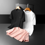 2025新款夏装男士丝光棉短袖体恤T恤D208-90036P65，男装T恤，电商D208