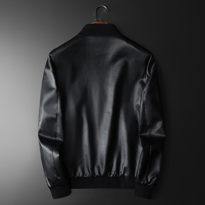 新款夹克欧洲站品质2024春秋皮衣夹克D208-JK5516P195,男装夹克,电商D208
