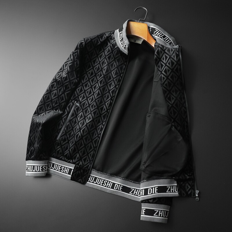 新款夹克金丝绒欧洲站品质2024年春秋夹克D208-JK313P145,男装夹克,电商D208