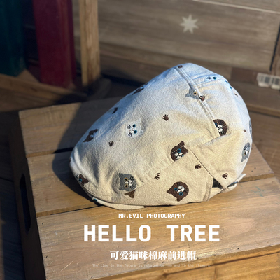 刺绣小猫咪！设计师可爱风前进帽