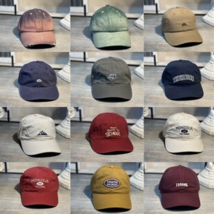 -高品质孤品清仓-不可退换-美式复古棒球帽子软顶鸭舌帽春夏通用