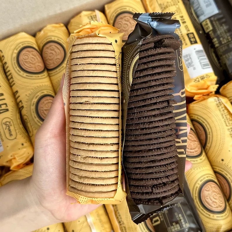 乌克兰进口奥奥爱比可小甜甜引力饼干焦糖巧克力味网红休闲零食