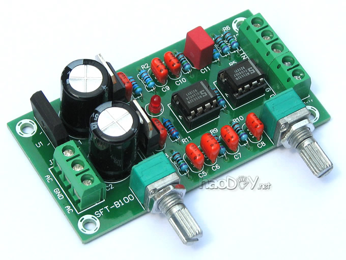 发烧ne5532纯超低音炮前级音调板前置板 低通滤波器 套件 成品板