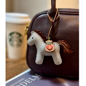 三层牛皮马上有钱小马挂件头层牛皮雾蜡牛皮挂件皮质挂件马年礼物