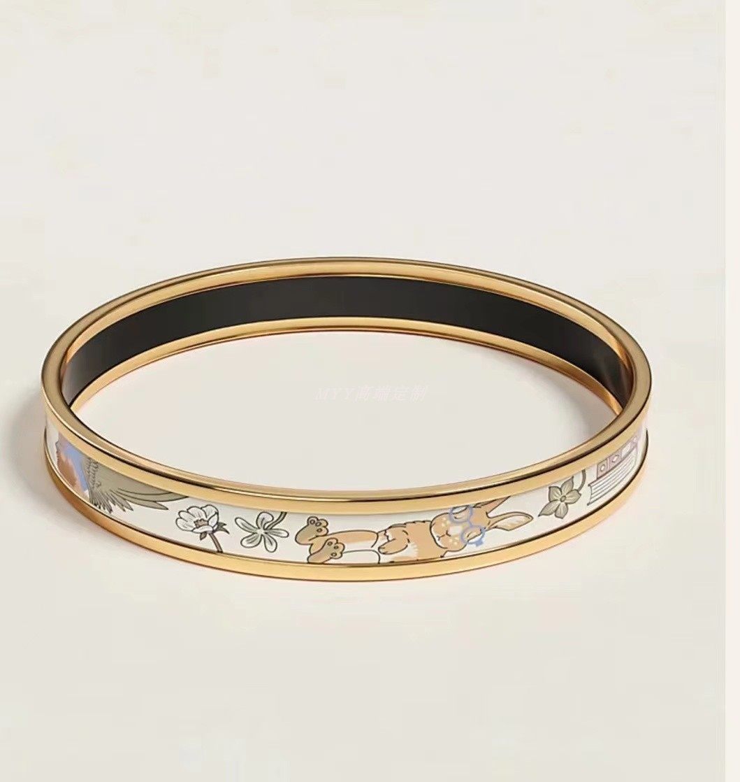 高版本本命年兔子h珐琅生肖男女情侣手镯手环生日礼物手镯