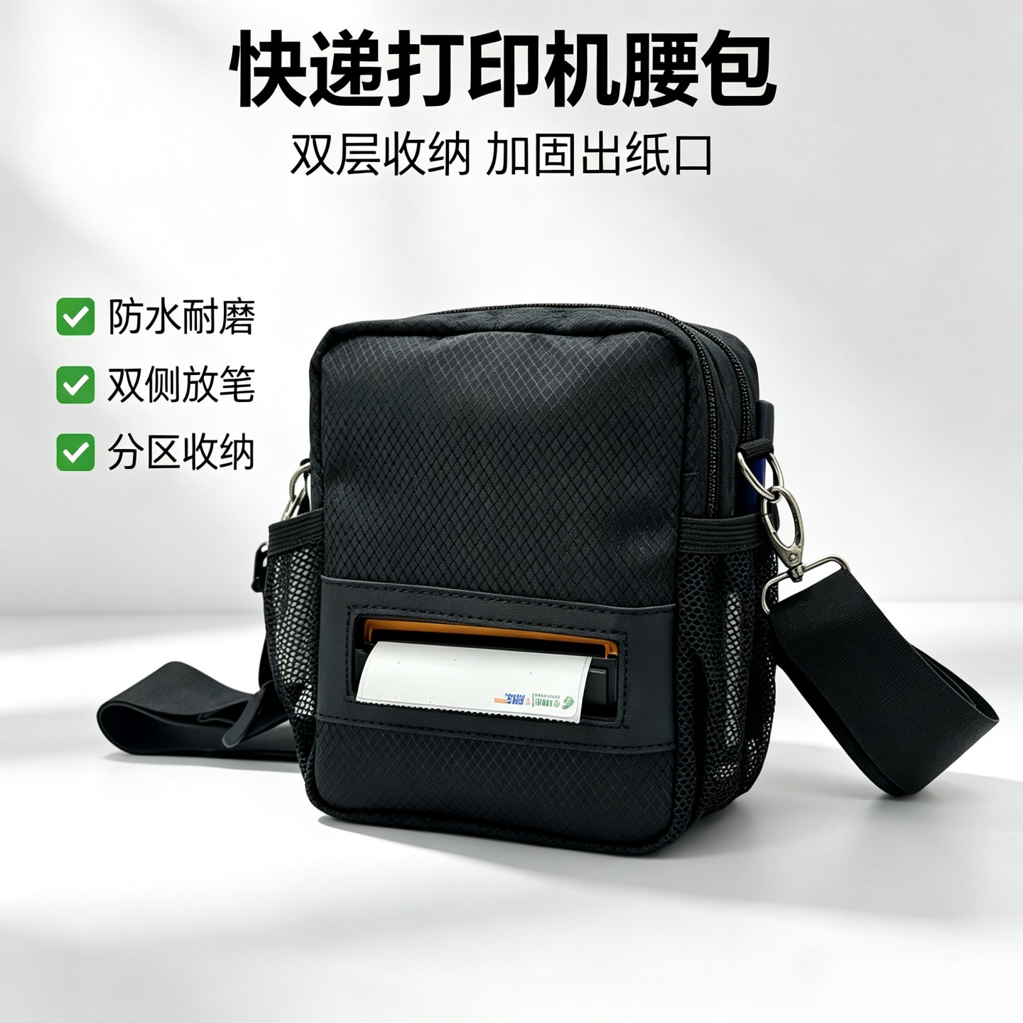 快递员背包轻便透气不压肩多分层快取春の派斜挎包工作包图片