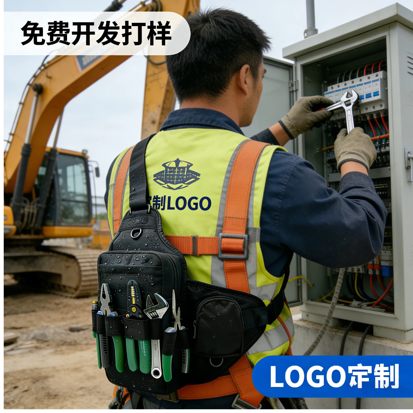 2026年电工工具胸包家电安装维修售后胸前多功能结实耐用工具胸包