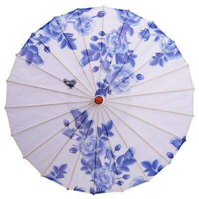 青花瓷舞蹈伞伞古代古典伞舞台江南跳舞伞演出伞道具伞装饰工艺伞