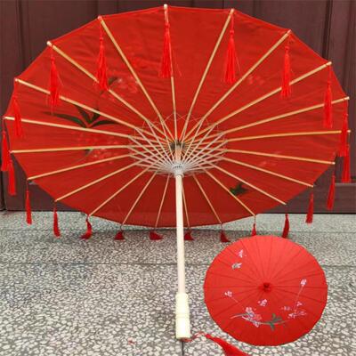 流苏伞舞蹈伞道具演出工艺伞伞