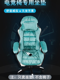 加热坐垫靠背一体电竞椅电脑椅办公室久坐腰靠游戏椅垫子发热靠垫