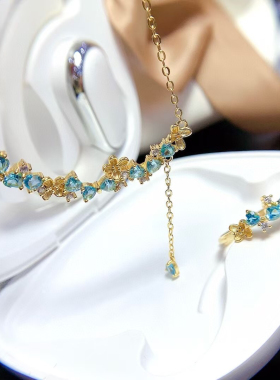 新款925纯银吊坠戒指空托银托来石镶嵌心形3×3挂件宝石定制加工