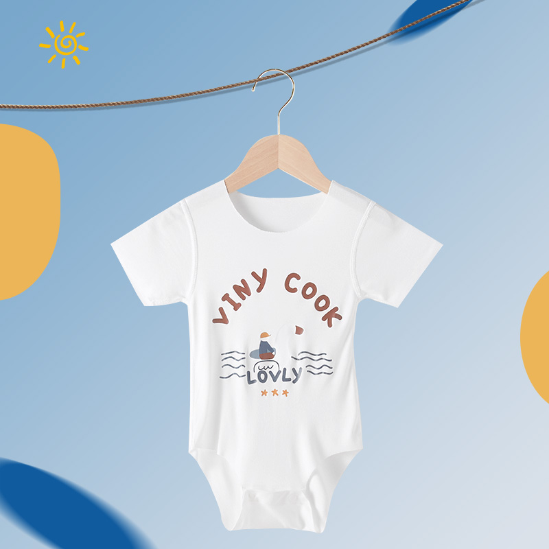 婴儿包屁衣夏季薄款莫代尔无骨