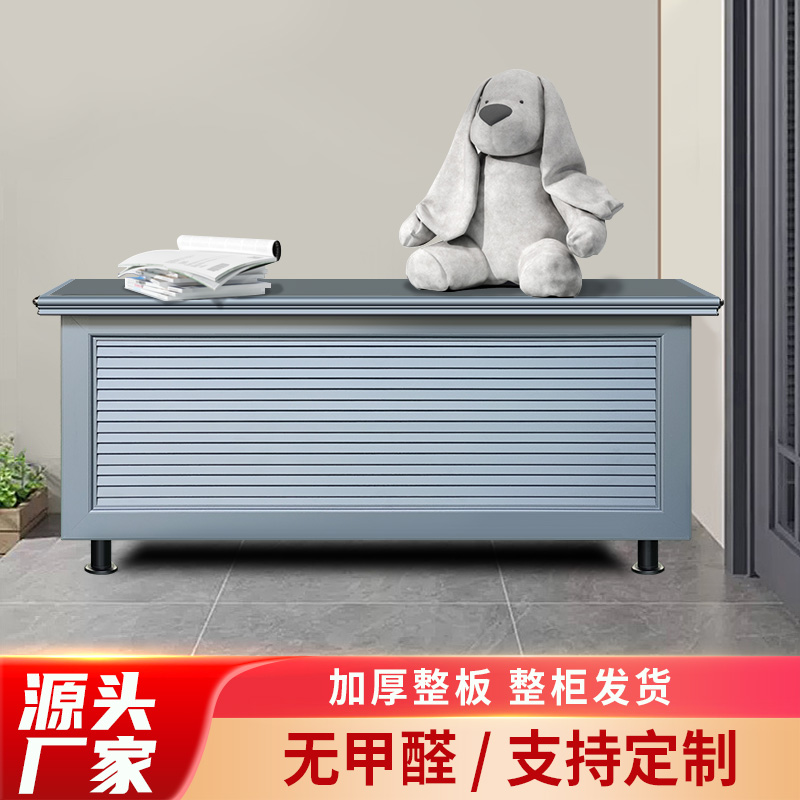 户外储物柜防雨防晒阳台庭院花园杂物柜子上翻门全铝合金收纳柜