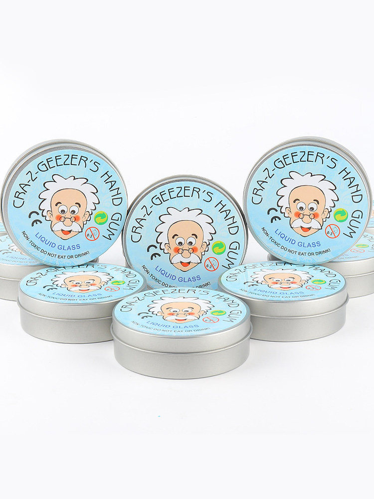 小老头牌液态玻璃泥透明水晶弹跳泥拉丝液体玻璃网红起泡胶史莱姆