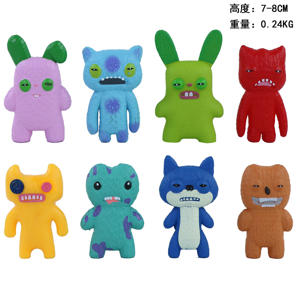跨境新品萌芽怪兽系列公仔周边游戏玩偶盲盒手办模型蛋糕装饰摆件