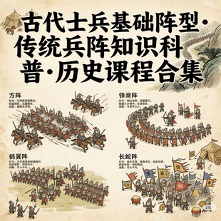 古代士兵基础阵型传统兵法阵法历史科普趣味知识讲解合集