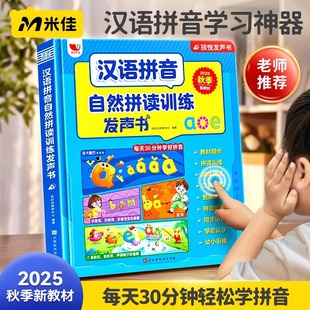 汉语拼音发声书自然拼读训练幼小衔接一年级点读神器课本同步教材