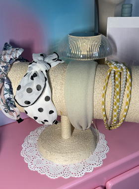 LASS LIZ原创设计发饰2025夏季清新减龄白色系列蝴蝶结宽边发箍