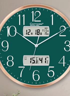 康巴丝挂钟客厅钟表简约轻奢时尚家用时钟北欧现代个性创意石英钟