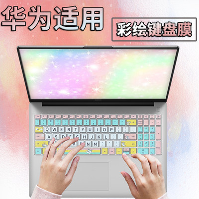 适用于华为MateBook D 16 2024款16英寸D16笔记本电脑键盘膜12代i5按键保护膜防尘防水可爱卡通RLEF-16