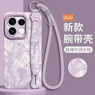 洛可可宇宙适用opporeno16手机壳opporeno16pro套reno16新款一体腕带支架13硅胶oppo女15防摔pro挂绳reno的14
