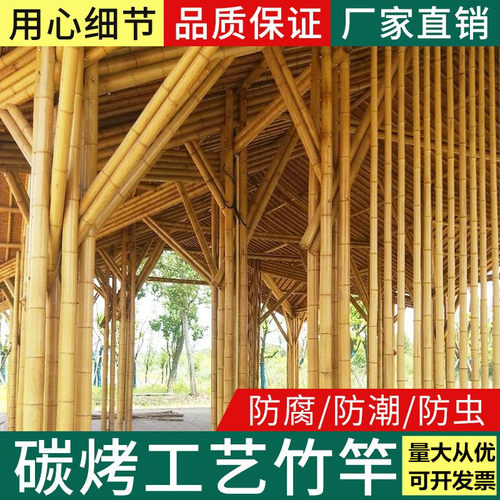 竹子装饰竹竿装修菜园搭架庭院室内外栅栏隔断篱笆竹杆楠竹子防腐