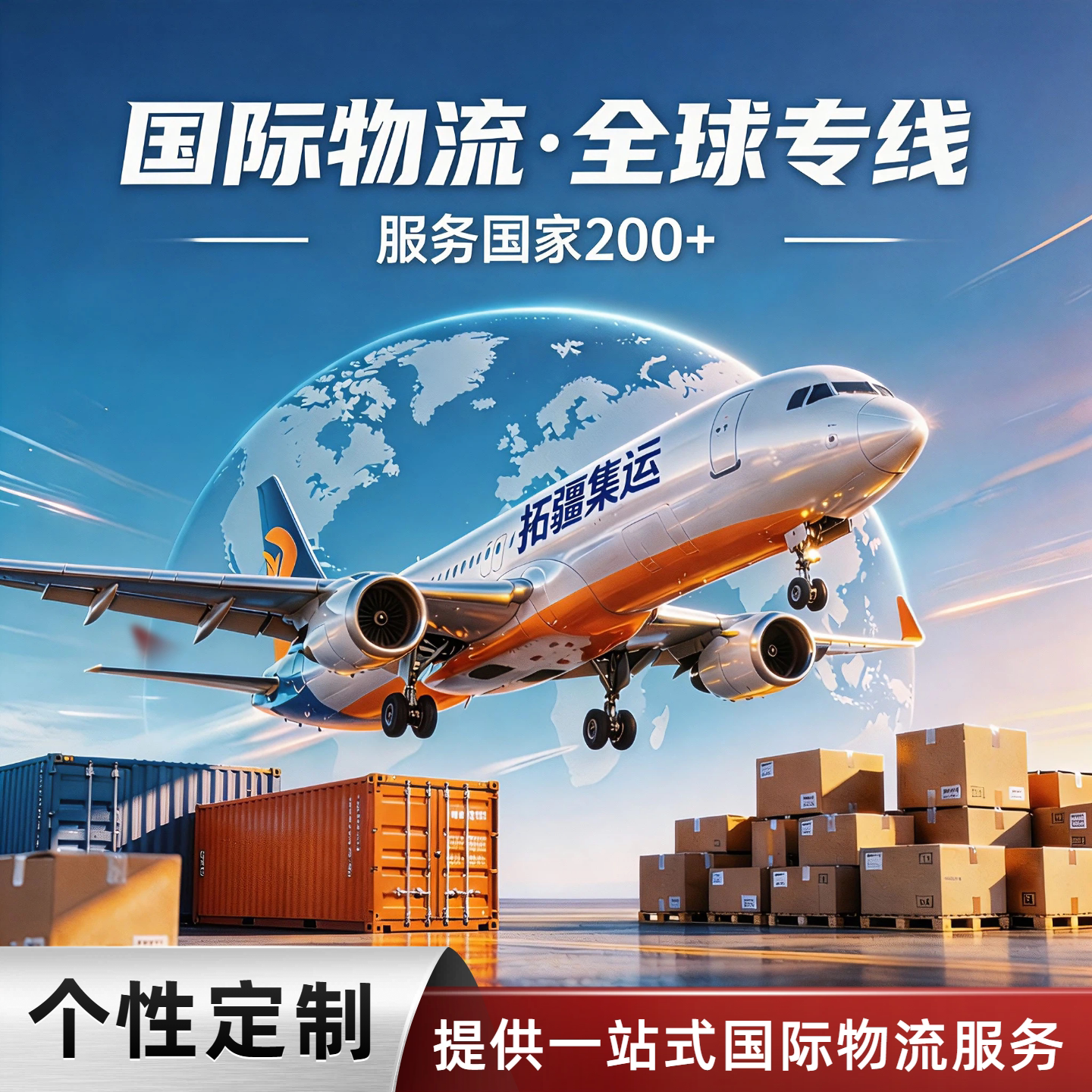 国际快递韩国集运专线俄罗斯物流快递中转袋