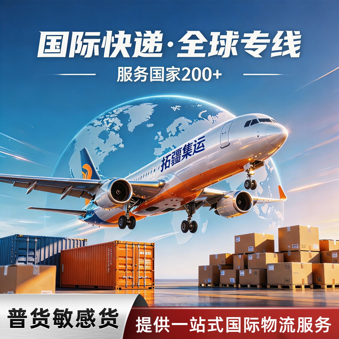 国际快递韩国集运专线俄罗斯物流以色列空运英国海运台湾波兰货代