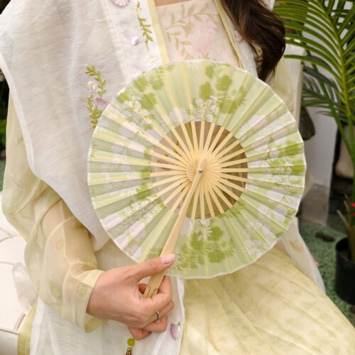 竹扇可折叠团扇蒲扇旗袍女扇大风