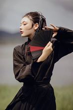 5寸女扇日式和风镂空中国风古风全竹扇子迷你小折扇子舞蹈扇表演