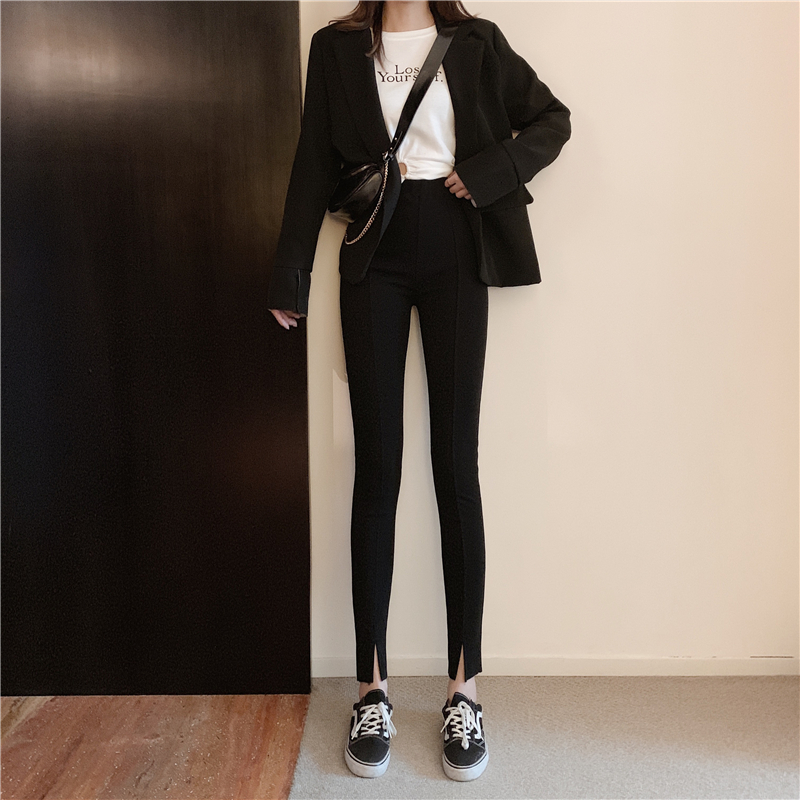 Real shot women's autumn and winter pants