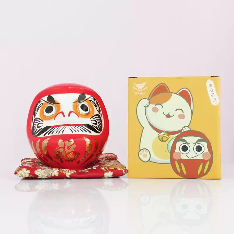 红色达摩店铺开业送礼家居工艺品
