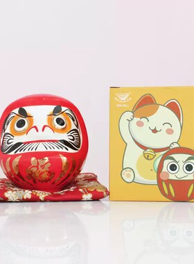 红色达摩店铺开业送礼家居工艺品
